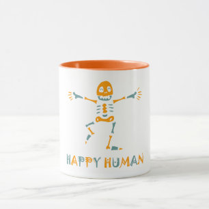 Caneca Esqueleto humano feliz