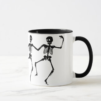 Caneca Esqueletos da dança (o Dia das Bruxas)