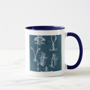 Caneca Esquema de Detalhes Náuticos IV