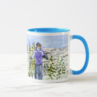 Caneca esqui de allison dos parabéns