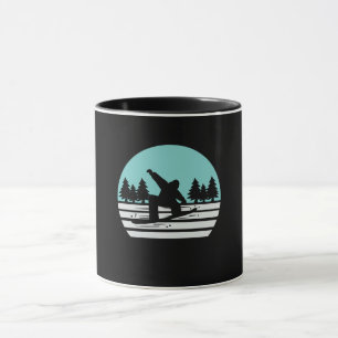 Caneca Esqui de Neve Retro Vintage
