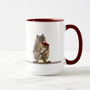 Caneca Esquilo que guardara o buquê da rosa vermelha
