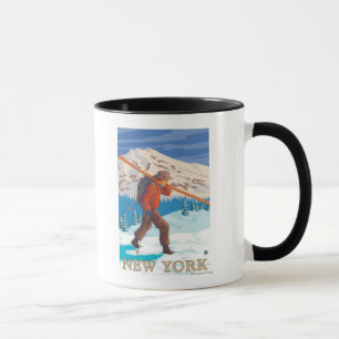 Caneca Esquis novos do carregando de YorkSkier