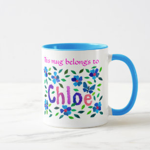 Caneca 'Essa Mug pertence à Chloe' Ringer Mug