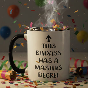 Caneca Esse Badass Tem um Mestrado Citação Divertida
