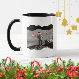 Caneca Esse É Um Pequeno Passo para o Papai Noel Apollo 1