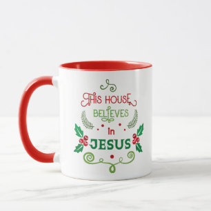 Caneca Esta Casa Acredita em Jesus