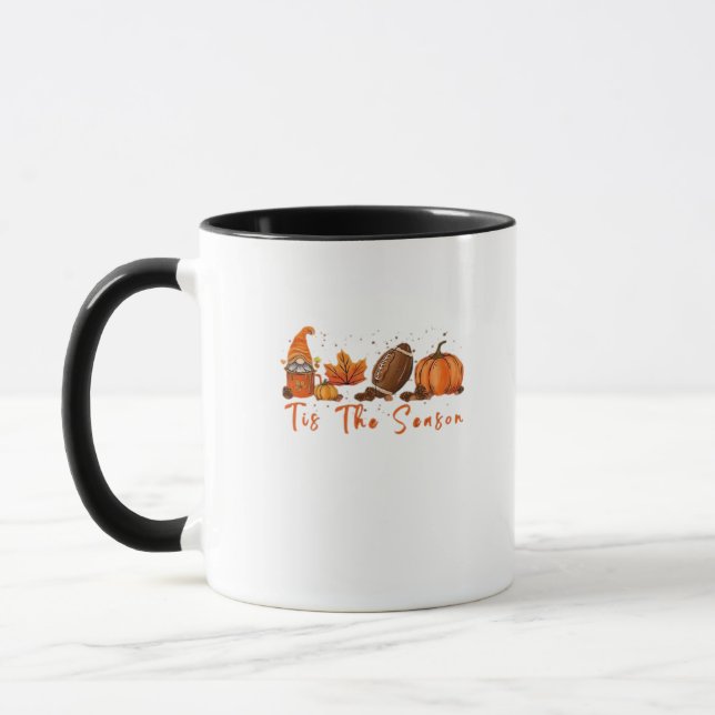 Caneca Esta É A Época Pumpkin Leaf Latte Fall Graças (Esquerda)