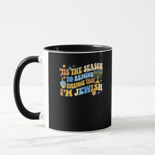 Caneca Esta Estação Para Todos Que Sou Judeu Hanukkah (Esquerda)