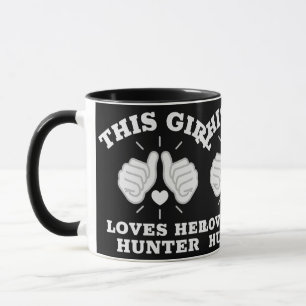 Caneca Esta Garota Ama Seu Caçador