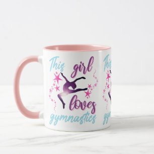 Caneca Esta Menina Adora O Salto De Estrelas De Ginástica
