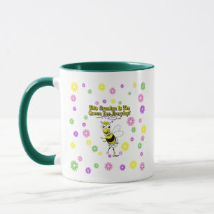 Caneca Esta Vovó É A Rainha Abelha Todos Os Dias Flores