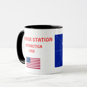 Caneca Estação Antártica Costeira Americana Mug