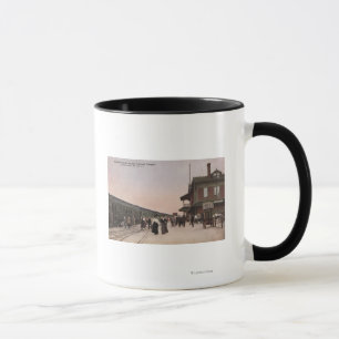 Caneca Estação de estrada de ferro pacífica do sul