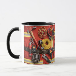 Caneca Estação Personalizada de Bombeiro com Duas Cores