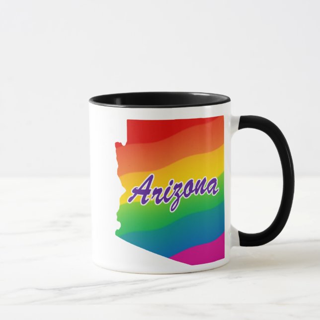 Caneca Estado da Arizona Arco-Íris (Direita)