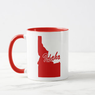 Caneca Estado Da Mola Vermelha De Idaho