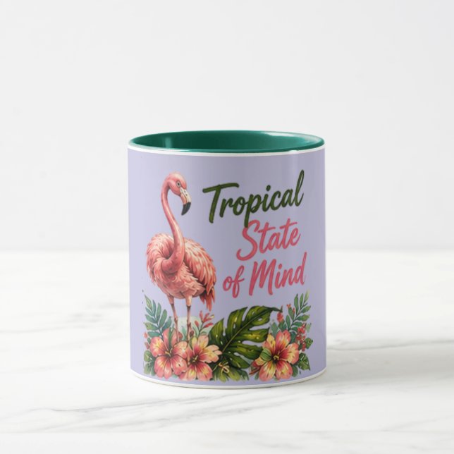 Caneca Estado de Espírito Tropical | Vibrações de Praia d (Centro)