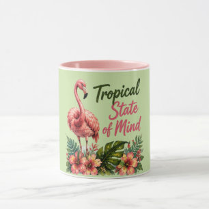 Caneca Estado de Espírito Tropical Vibrações de Verão n