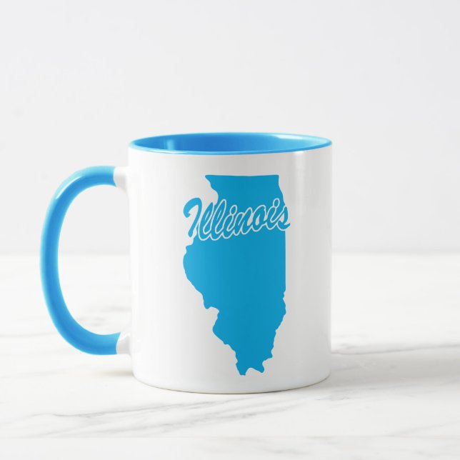 Caneca Estado De Illinois Shape Mug (Esquerda)