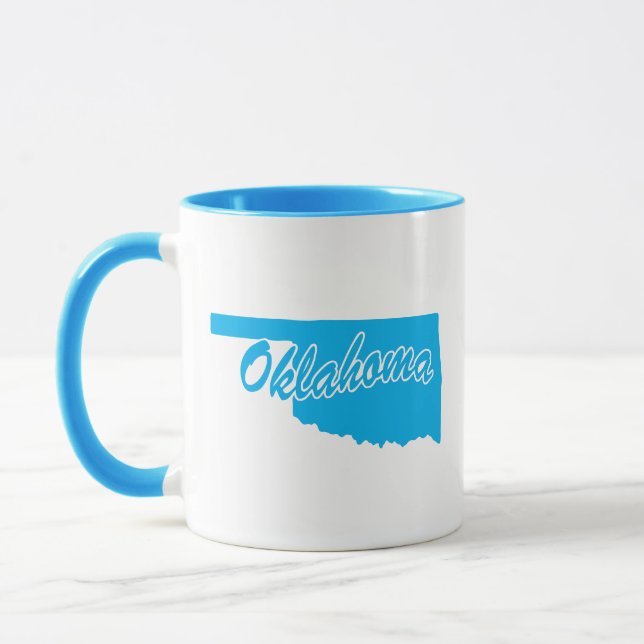 Caneca Estado De Oklahoma Shape Mug (Esquerda)