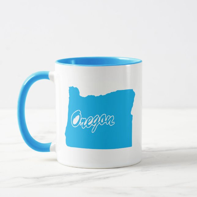 Caneca Estado De Oregon Shape Mug (Esquerda)