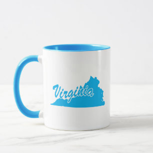 Caneca Estado De Virginia Shape Mug
