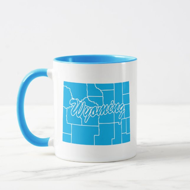 Caneca Estado De Wyoming Shape Mug (Esquerda)