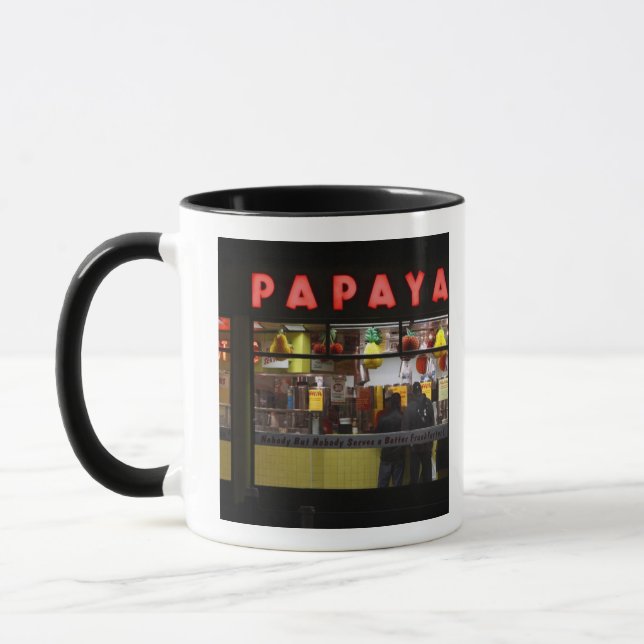 Caneca Estados Unidos, Nova York. Papaya Cinza: janela (Esquerda)