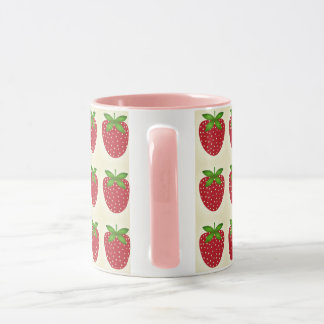 caneca estampada morango