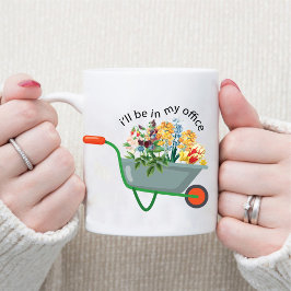 Caneca Estarei No Meu Escritório De Jardinagem Botânica.