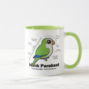 Caneca Estatísticas do Parakeet da monge