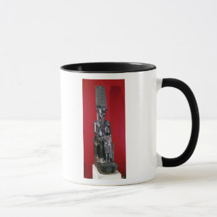 Caneca Estátua assentada da protecção do Amon do deus