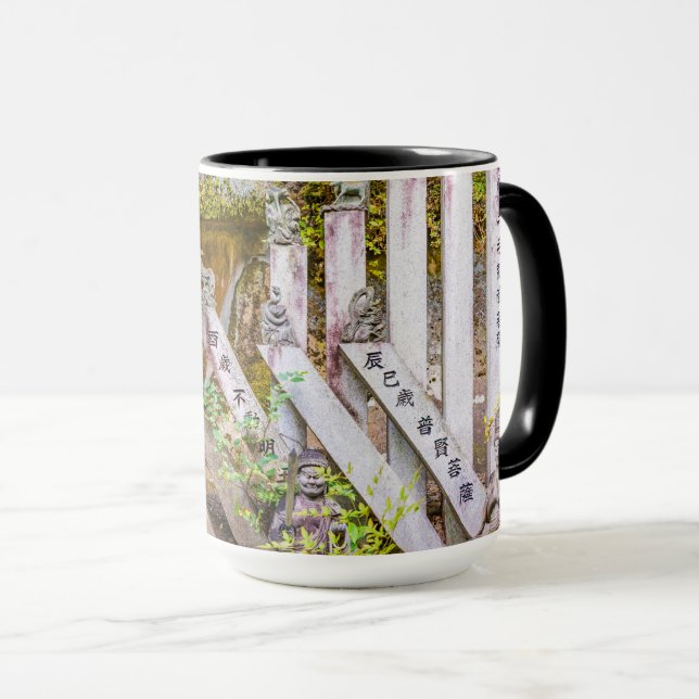 Caneca estátuas de Buda no templo Senko-ji (Frente Esquerda)