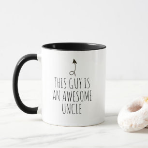 Caneca Este Cara É Um Tio Incrível Ponteiro Seta Engraçad