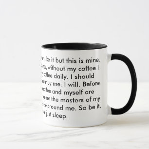 Caneca Este é meu café que esta é minha arma