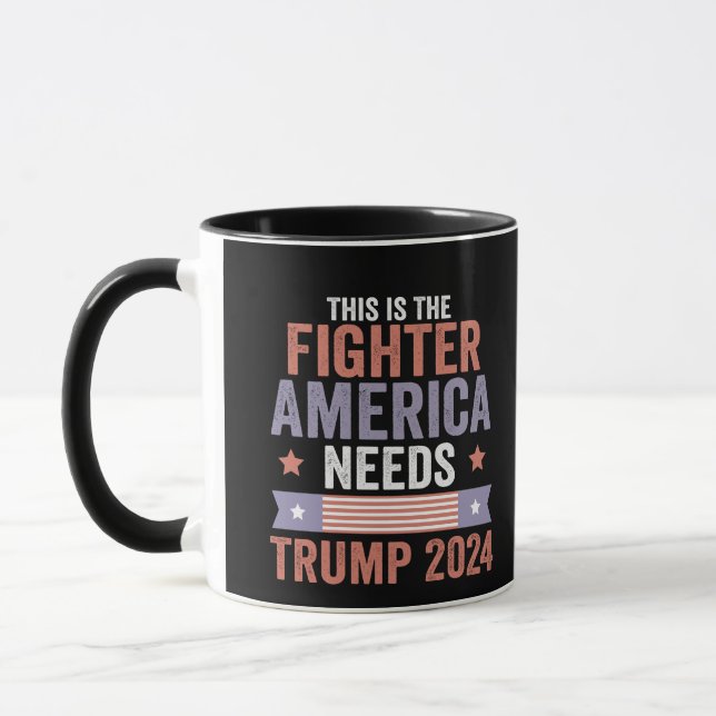Caneca Este é o Presente do "Fighter American Needs Trump (Esquerda)