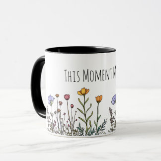 Caneca "Este Momento Importa" Idiota Cama Cerâmica
