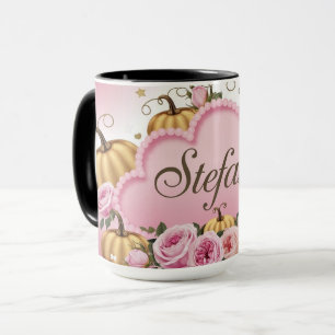 Caneca Estefany - Mug De Café De Nuvem Rosa Whimsical