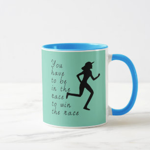 Caneca Esteja na Corrida para Vencer a Corrida