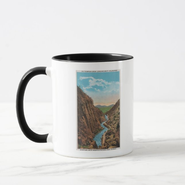 Caneca Estes Park, CO - Vista do Big Thompson Canon (Esquerda)