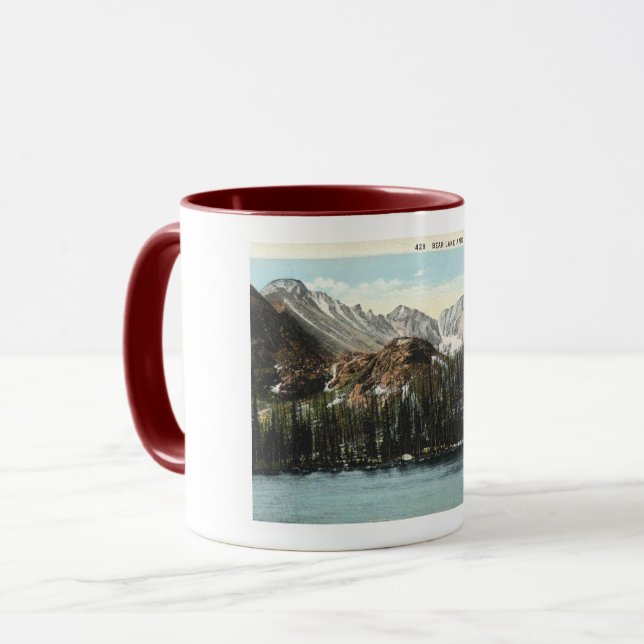 Caneca Estes Park, Colorado, Bear Lake, Long's Peak (Frente Esquerda)