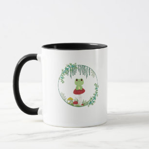 Caneca Estética Cottagecore Kawaii Sapo Goblincore Fofo