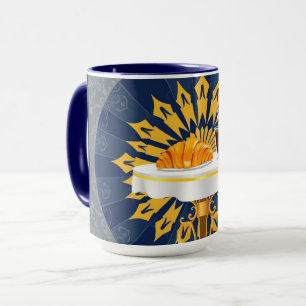 Caneca Estética Deco Personalizada de Café Moderno