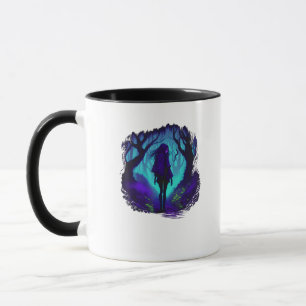 Caneca Estética Fey Gótica Emo Goblincore Floresta Gráfic