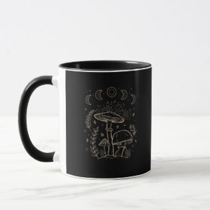 Caneca Estética Goblincore Academia Cottagecore Cogumelo