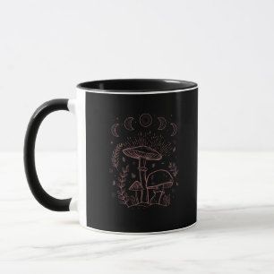 Caneca Estética Goblincore Academia Cottagecore Cogumelo