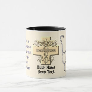 Caneca Estetoscópio Médico do coração