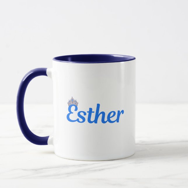Caneca Esther Jewish Name Mug (Esquerda)