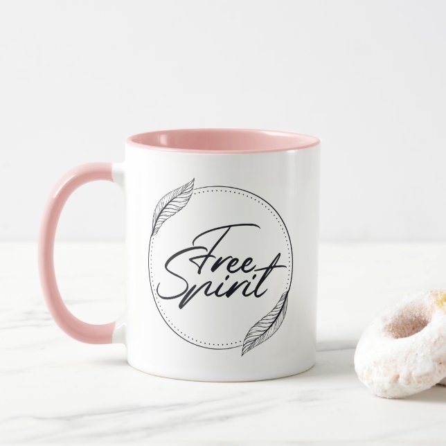 Caneca Estilo Boho do Espírito Livre Yoga (Com Donut)